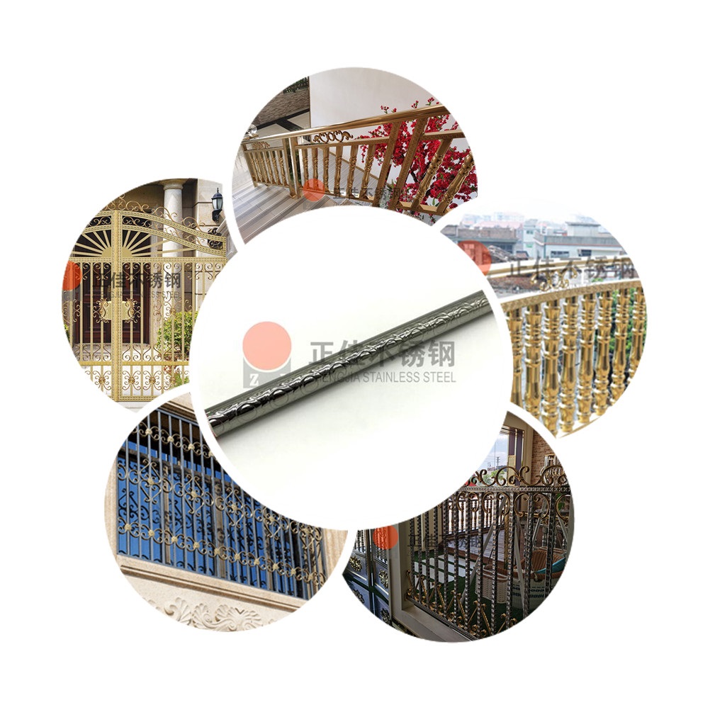 33e09f58eacd56cc3e5f6a7b09bee93c J9集团斑纹不锈钢管装建栏杆成效图